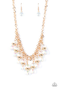 Paparazzi ~ Deep Space Diva ~ Gold Necklace Set