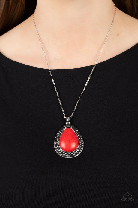 Paparazzi ~ Western Wilderness ~ Red Necklace Set