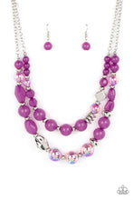 Load image into Gallery viewer, Paparazzi ~ Mere Magic ~ Purple Necklace Set
