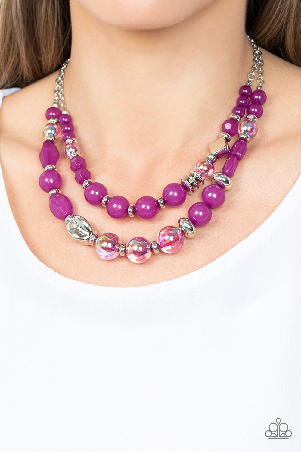 Paparazzi ~ Mere Magic ~ Purple Necklace Set