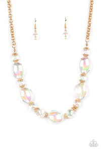 Paparazzi ~ Prismatic Magic ~ Gold Necklace Set