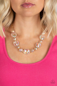 Paparazzi ~ Prismatic Magic ~ Gold Necklace Set