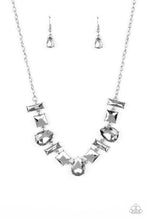 Load image into Gallery viewer, Paparazzi ~ Interstellar Ice ~ Silver Necklace Set