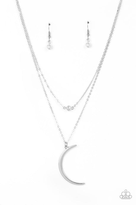 Paparazzi - Modern Moonbeam - White Necklace Set