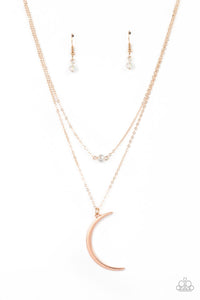 Paparazzi ~ Modern Moonbeam ~ Rose Gold Necklace Set