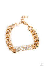 Load image into Gallery viewer, Paparazzi ~ Icy Impact ~ Gold Bracelet