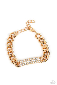 Paparazzi ~ Icy Impact ~ Gold Bracelet