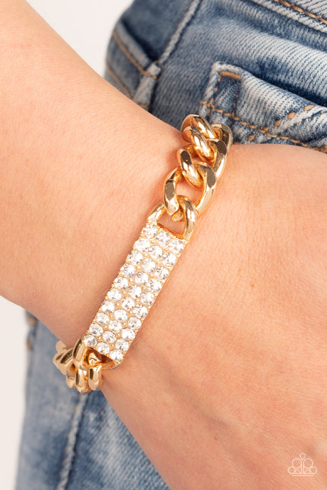 Paparazzi ~ Icy Impact ~ Gold Bracelet