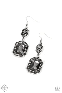 Paparazzi ~ Starry-Eyed Sparkle ~ Silver Earrings (Fashion Fix Exclusive)