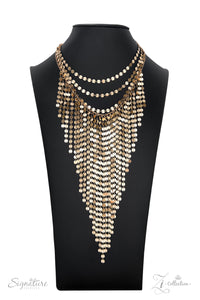 Paparazzi ~ "The Suz" ~ ZI Collection ~ Gold Necklace Set