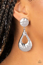 Load image into Gallery viewer, Paparazzi ~ Metallic Magic ~ Silver Clip-On Earrings