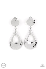 Load image into Gallery viewer, Paparazzi ~ Metallic Magic ~ Silver Clip-On Earrings