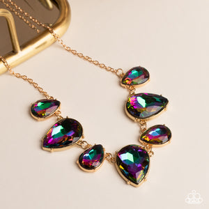 Paparazzi ~ Otherworldly Opulence ~ Gold Necklace Set