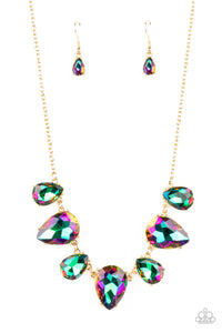 Paparazzi ~ Otherworldly Opulence ~ Gold Necklace Set