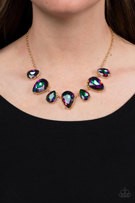 Paparazzi ~ Otherworldly Opulence ~ Gold Necklace Set
