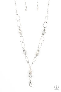 Paparazzi ~ Creative Couture ~ White Lanyard Necklace Set