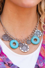 Load image into Gallery viewer, Paparazzi ~ Western Zen ~ Blue Necklace Set