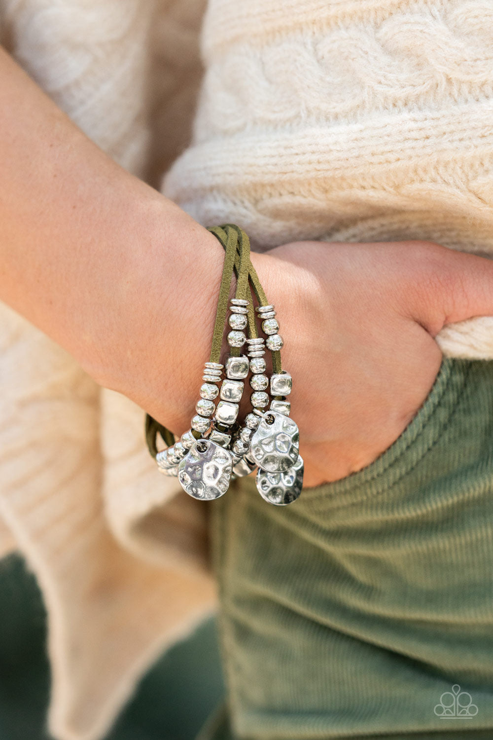 Paparazzi ~ Token Trek ~ Green Bracelet