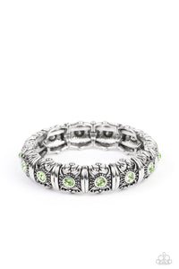 Paparazzi ~ Ageless Glow ~ Green Bracelet