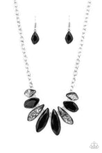 Load image into Gallery viewer, Paparazzi ~ Crystallized Couture ~ Black Necklace Set