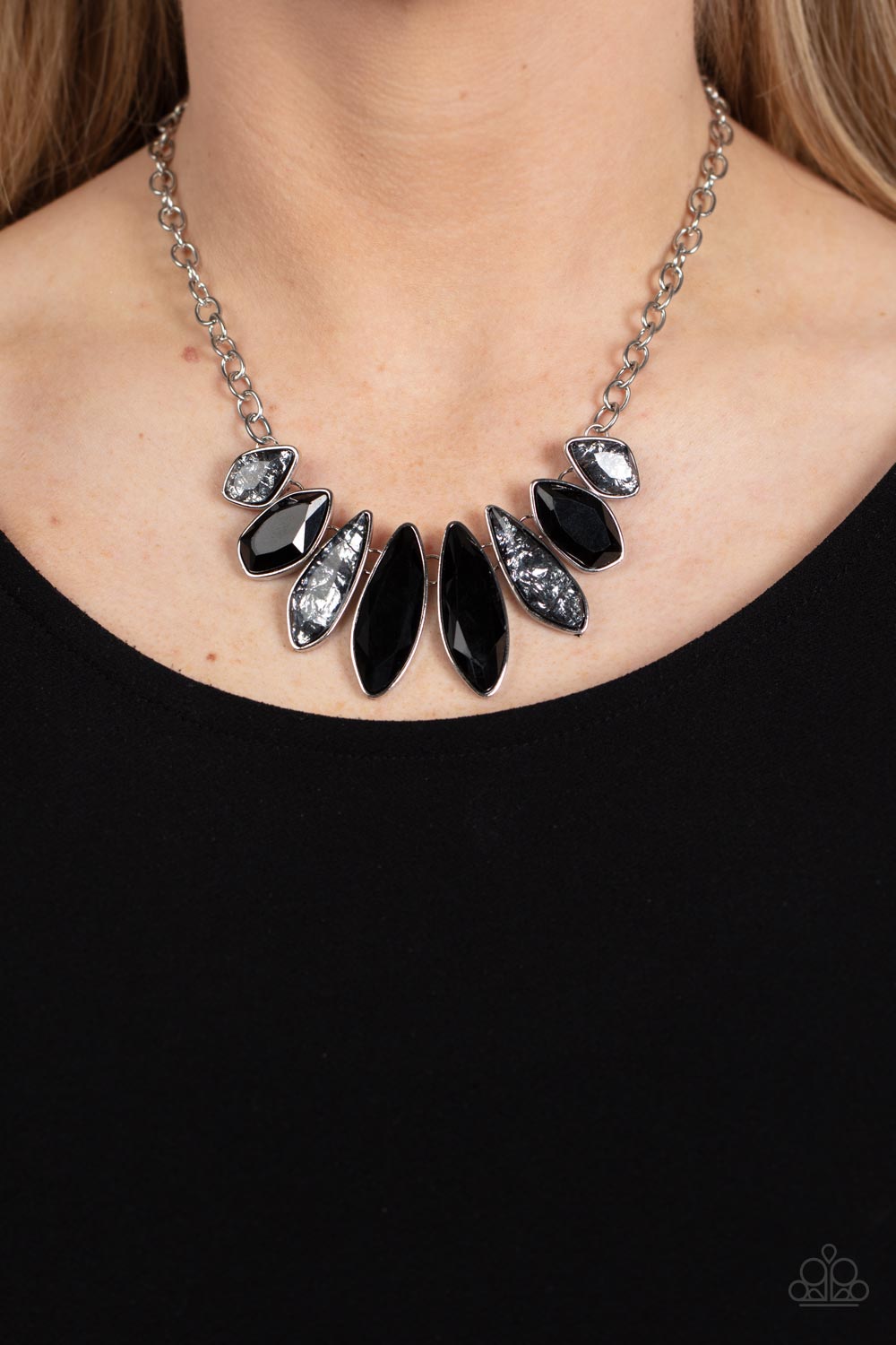 Paparazzi ~ Crystallized Couture ~ Black Necklace Set