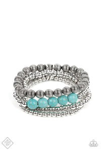 Paparazzi ~ Wildland Wanderer ~ Blue Bracelet (Fashion Fix Exclusive)