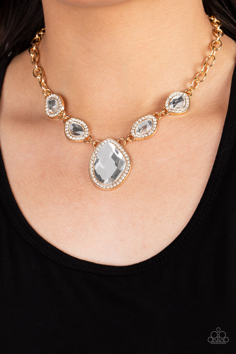 Paparazzi ~ The Upper Echelon ~ Gold Necklace Set