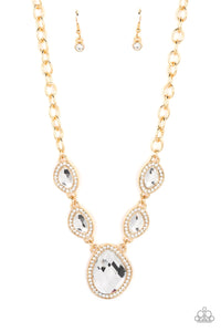 Paparazzi ~ The Upper Echelon ~ Gold Necklace Set