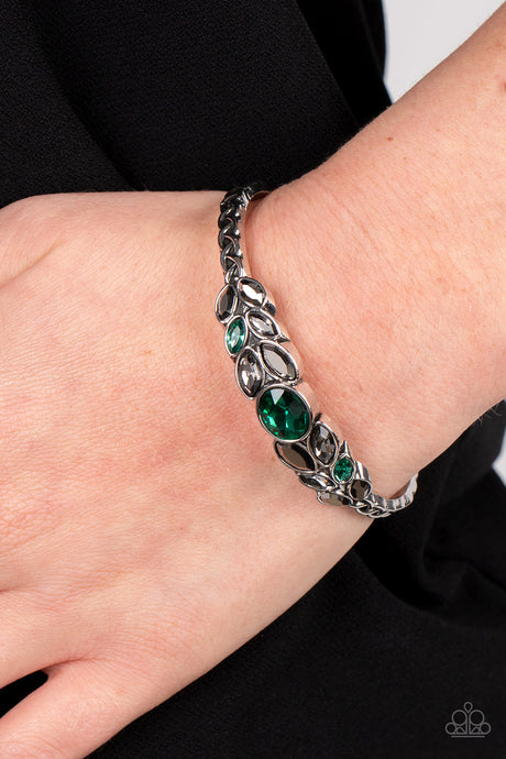 Paparazzi ~ Vogue Vineyard ~ Green Cuff Bracelet