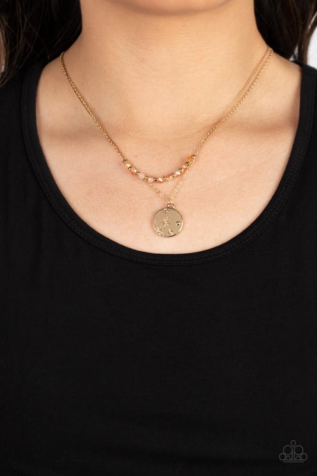 Paparazzi ~ Stunning Supernova ~ Gold Necklace Set