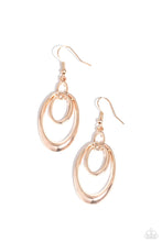 Load image into Gallery viewer, Paparazzi ~ So OVAL-Rated ~ Rose Gold Earrings