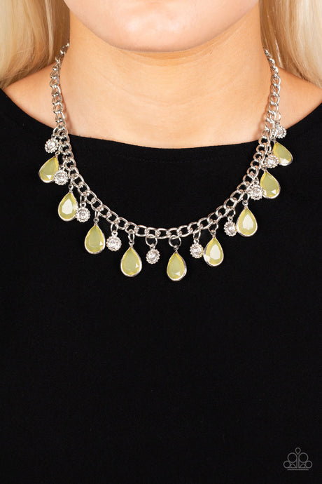 Paparazzi ~ Frosted and Framed ~ Yellow Necklace Set
