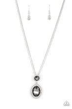 Load image into Gallery viewer, Paparazzi ~ Castle Diamonds ~ Silver Necklace Set