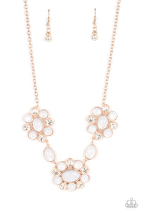 Paparazzi ~ Your Chariot Awaits ~ Rose Gold Necklace Set (Life of the Party Exclusive)