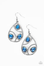 Load image into Gallery viewer, Paparazzi ~ Send the BRIGHT Message ~ Blue Earrings