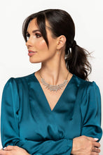 Load image into Gallery viewer, Paparazzi ~ Shimmering Song ~ Gold Necklace Set (Life of the Party Exclusive)