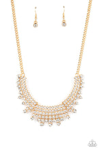 Load image into Gallery viewer, Paparazzi ~ Shimmering Song ~ Gold Necklace Set (Life of the Party Exclusive)