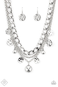 Paparazzi ~ Industrial Noise ~ White Necklace Set (Fashion Fix Exclusive)