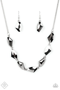 Paparazzi ~ Raw Rapture ~ Silver Necklace Set (Fashion Fix Exclusive)