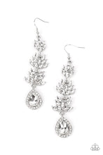 Load image into Gallery viewer, Paparazzi ~ Water Lily Whimsy ~ White Earrings (Life of the Party Exclusive)