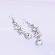 Load image into Gallery viewer, Paparazzi ~ Water Lily Whimsy ~ White Earrings (Life of the Party Exclusive)