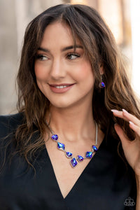 Paparazzi ~ Glittering Geometrics ~ Purple Necklace Set