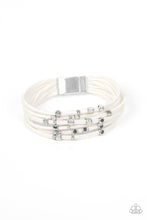 Load image into Gallery viewer, Paparazzi ~ Clustered Constellations ~ White Bracelet with magnetic closure