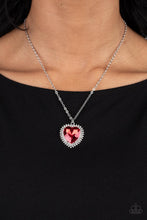 Load image into Gallery viewer, Paparazzi ~ Sweethearts Stroll ~ Red Heart Pendant Necklace Set