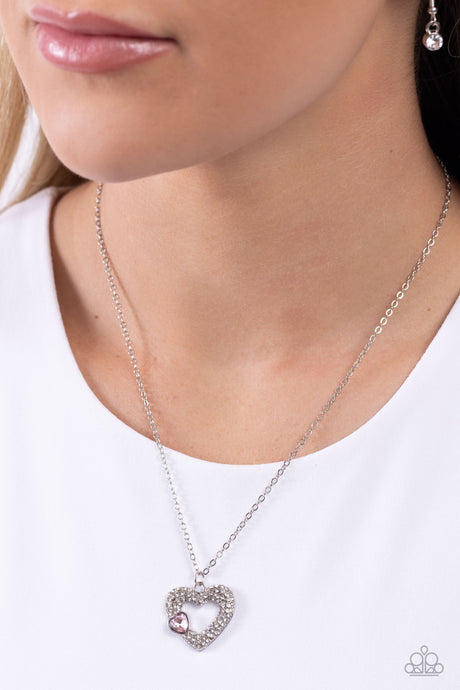 Paparazzi ~ Bedazzled Bliss ~ Pink Necklace Set