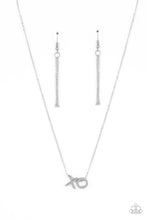 Load image into Gallery viewer, Paparazzi ~ Hugs and Kisses ~ Silver Necklace Set
