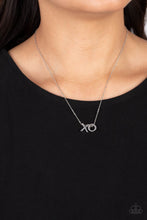 Load image into Gallery viewer, Paparazzi ~ Hugs and Kisses ~ Silver Necklace Set