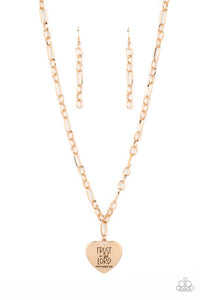Paparazzi ~ Perennial Proverbs ~ Gold Inspirational Necklace Set