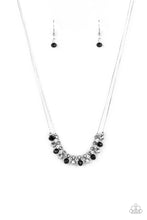 Load image into Gallery viewer, Paparazzi ~ Shimmering High Society ~ Black Necklace Set