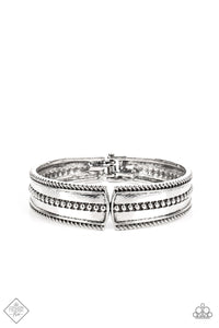 Paparazzi ~ Tributary Treasure ~ Silver Bracelet (Fashion Fix Exclusive)